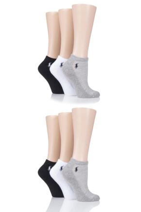 Ladies 6 Pair Ralph Lauren Cushioned Trainer Socks