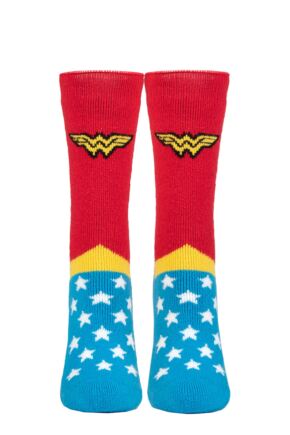 Ladies 1 Pair SOCKSHOP Heat Holders 1.6 TOG Lite DC Wonder Woman Thermal Socks