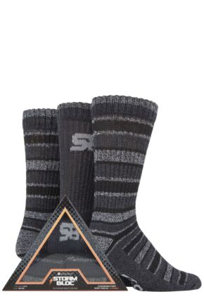 Mens 3 Pair Storm Bloc Triangle Gift Boxed Socks